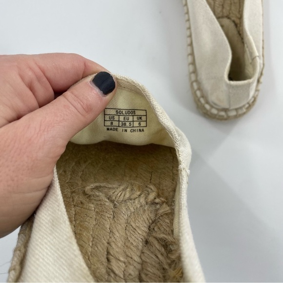 Soludos Women's Custom Smoking Slipper Neutral Espadrille - Picture 9 of 10